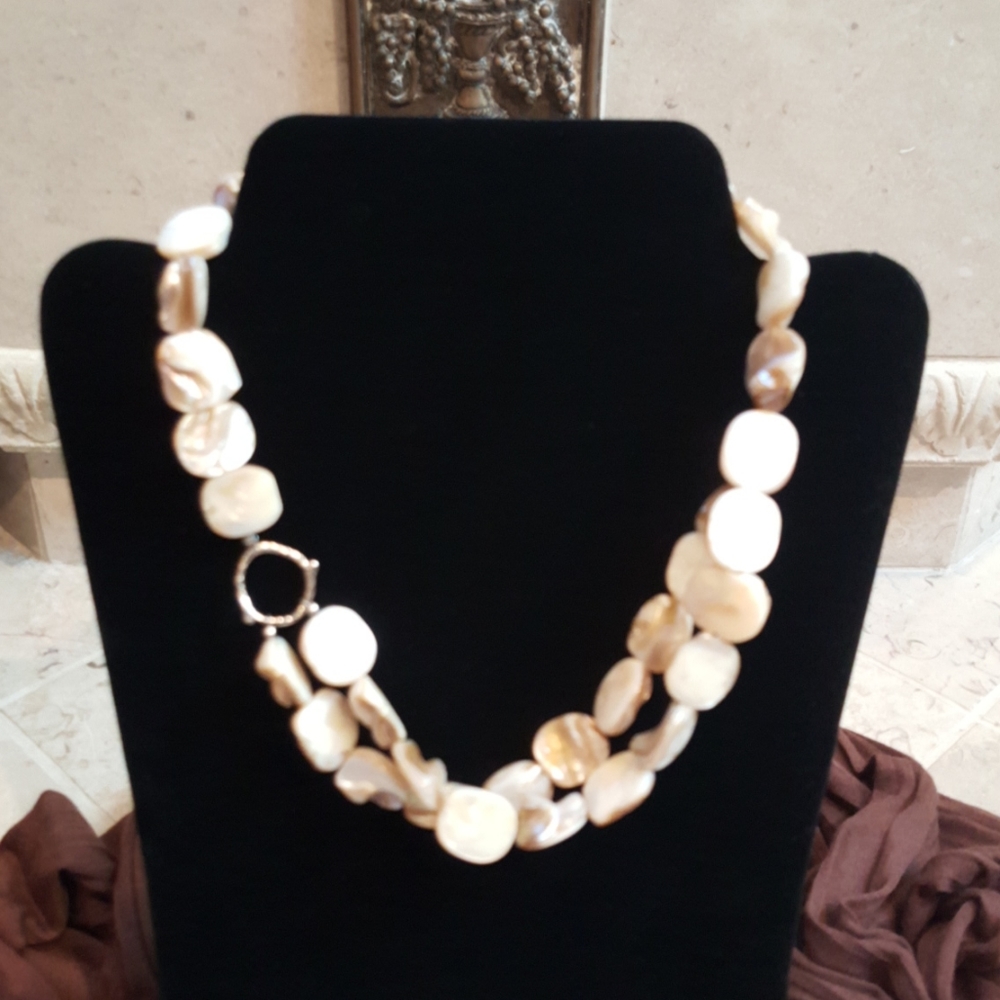 Silpada mother of pearl Sterling silver necklace